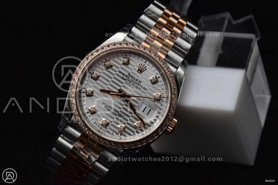 Best Jubilee Dial SS Bracelet Edition 126281rbr Textured 904L 574 on VSF Silver 36 1:1 VS DateJust Steel Supportive 0723